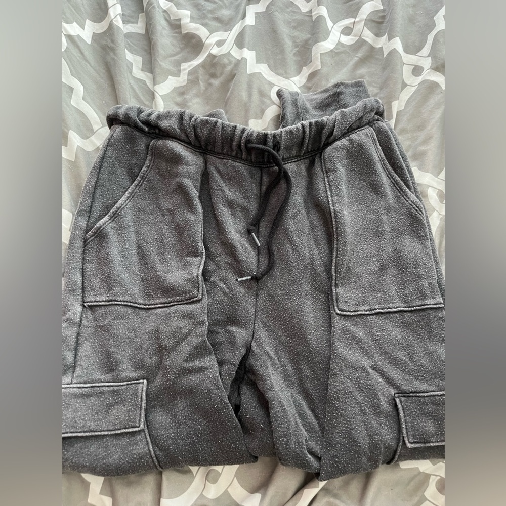 PINK cargo style sweatpants- discontinued